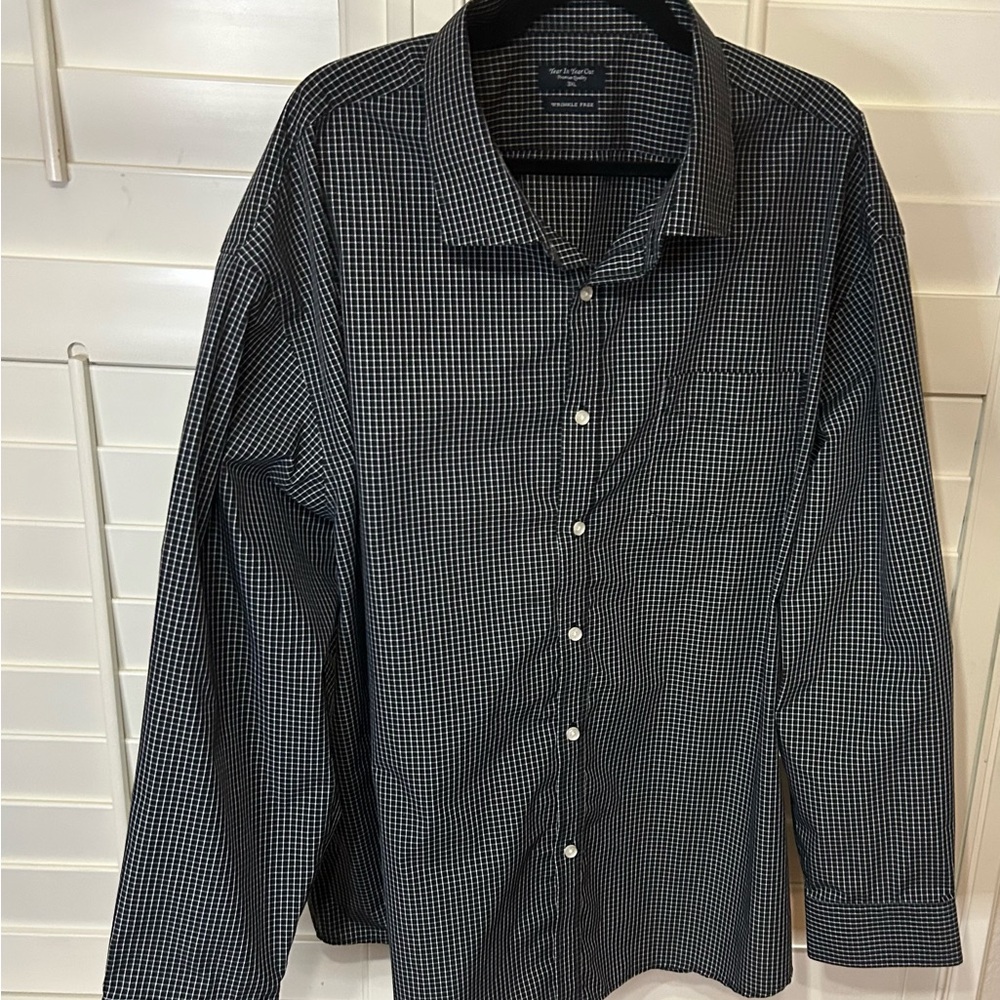 Black and White Checkered Men’s Shirt